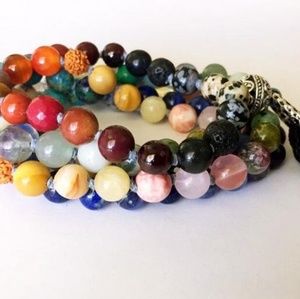 Jewelry - Chakra 108 Mala Prayer Beads with Tassel Jewelry - Chakra 108 Mala Prayer Beads with Tassel